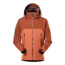 Hunting Jackets Outdoor Single-layer Jacket Men Trendy Windproof Waterproof Ski Suit Three-layer Rubber Mountaineering Protective Female