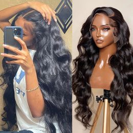 Synthetic Wigs Body Wave 13x4 13x6 Hd Transparen Lace Front Wig 40 Inch Lace Frontal Wig Human Hair Wigs For Women Brazilian Hair Pre Plucked 230901