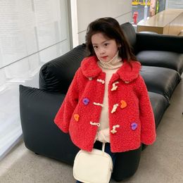 Jackets 2023 Winter Light Luxury Fashion Kids Clothing Korean Girls Sweater Padded Jacket Boutique ClothingSimpleStyle