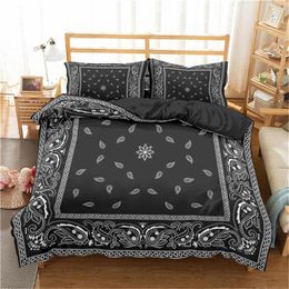 Bedding Sets Paisley Bandanna Printpolyester Duvet Flowers Abstract Set Bedroom Decor Comforter Cover Single Double King Bedclothes