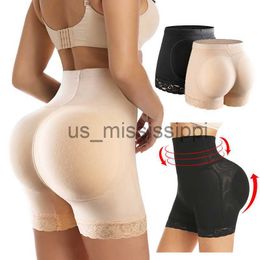 Waist Tummy Shaper Women High Waist Lace Butt Lifter Body Shaper Tummy Control Panties Boyshort Pad Shorts Hip Enhancer Shapewear x0902