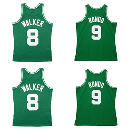 Antoine Walker 2000-01 Celtices Basketball Jersey Bostons Rajon Rondo 2007-08 Throwback Jerseys Green Size S-XXXL