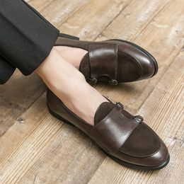 Dress Shoes Arrival Men Party Fashion Monk Strap For Man Comfortable Casual Business Shoe Brand Office Male