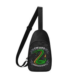 Diy custom men's Chest Bags Women's shoulder Bags Chest Bags green convenient production of personalized exclusive custom couple gifts travel students 44781