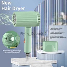 Electric Hair Dryer New Portable Hair Dryer with Incense Tablets Folding Handle 57 Constant Temperature Hair Care Quick Drying Mute Travel Salons HKD230902