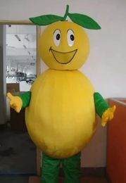 yellow lemon Apparel Mascot Costume Halloween Christmas Cartoon Character Outfits Suit Advertising Leaflets Clothings Carnival Unisex Adults Outfit