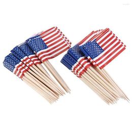 Tools 100pcs Us Flag Picks For Sandwiches Cupcake Toppers