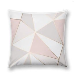 Pillow Geometric Pink Gold Throw Decorative S For Living Room Covers Sofa