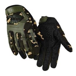 Five Fingers Gloves Five Fingers Gloves Tactical Military Paintball Airsoft S Soldier Combat AntiSkid Bicycle Full Finger Men Clothing 220920 x0902