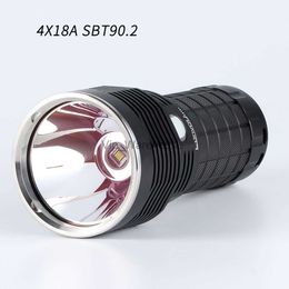 Torches Convoy 4X18A flashlight SBT90.2 5400lm with temperature control and type-c charging interface 18650 flashlight torch HKD230902