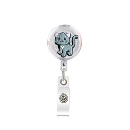 Business Card Files Badge Reels Witch Retractable Funny Magic Holder Alligator Clip For Nurse Doctor Drop Delivery Ot9T6