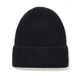 Berets Yoawdats Knit Hats For Women Cute Soft Solid Crochet Fall Winter Warm Ear Protector Caps Y2K Beanies 100 Wool