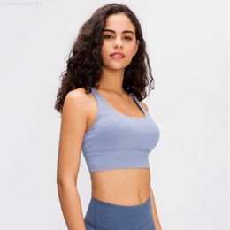 LL yoga 2021 Align LU-07 LU NEW Summer Yoga Wear Ladies Sports Fitness Bra Gathering Beautiful Back Underwear Bra Sportswear