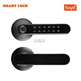 Door Locks Fingerprint pPassword Digital Lock TUYA Intelligent Door Lock Biometric Identification Lock Used For Home hotel Apartment Door HKD230902