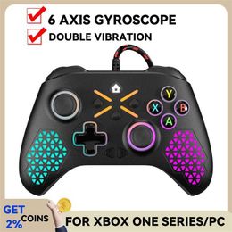 Game Controllers Joysticks RGB PC Gaming For Xbox Series S Xbox Series X XBOX ONE Multi-Function Gamepad 6-Asix With Turbo Game Controller HKD230902