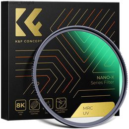 Philtres K F Concept Nona-X UV Philtre Multi Coated Protection Coatings Camera Lens HD Ultra Slim 49mm 52mm 58mm 62mm 67mm 77mm 82mm Q230905