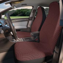 Car Seat Covers Burgundy Circle | Custom