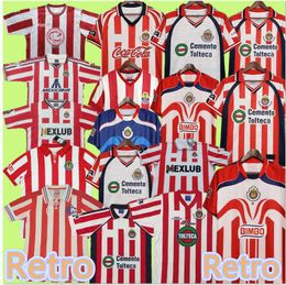 Super League Guadalajara Chivas Vintage Jersey Marcias Home and Away FootballTijuana Tigres UNAM regal O.PERALTA I.BRIZUELA A.PULIDO A.VEGA football Shirt uniform