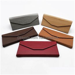 Sunglasses Cases Fashion Women Foldable Case Mtiple Colours Folding Eyewear Bag Drop Delivery Accessories Dhdfk