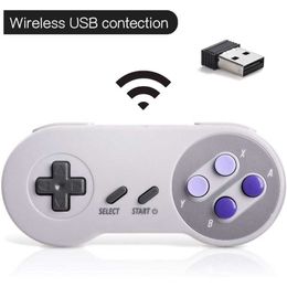 Game Controllers Joysticks 2pcs/Lot 2.4 GHz Wireless USB Controller Compatible with Super Famicom Games Classic Joypad Joystick for Windows HKD230902