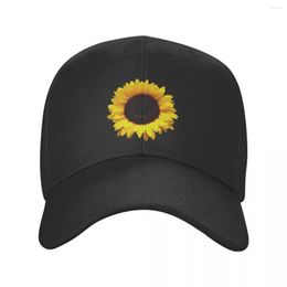 Ball Caps Custom Sunflower Baseball Cap For Men Women Adjustable Flowers Floral Dad Hat Sports