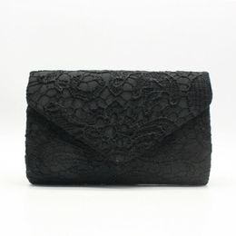 Evening Bags Women Wallet Elegant Floral Lace Envelope Clutches Wedding Handbag Purses Luxury PU Leather Vintage 230901