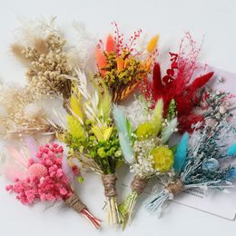 Декоративные цветы натуральные сухой гипсофила мини -цветочный свадебный букет для домашнего декора подарки ко дню матери.