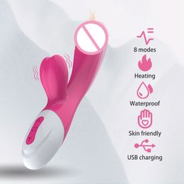 Vibrators Dildo Rabbit Thrusting G Spot Vagina Vibrator Clitoris Stimulator For Women Masturbation Dual Vibration Sex Toys Adults 18 230901