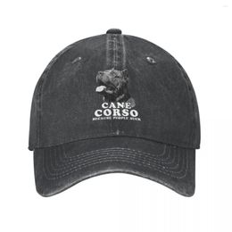 Ball Caps Casual Cane Corso Because People Suck Baseball Unisex Distressed Washed Sun Cap Dog Mastiff Outdoor Workouts Hat