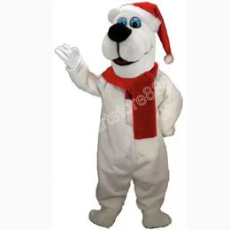 New Christmas Bear Mascot Costumes Halloween Christmas Event Role-playing Costumes Role Play Dress Fur Set Costume