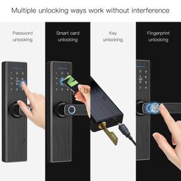 Door Locks Tuya WiFi Security Intelligent Smart Lock Multiple Unlocking Zigbee Keyless Entry Door Lock with Smart Life App Touch Keyboard HKD230902