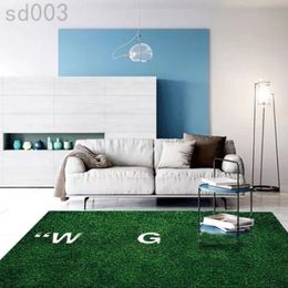 Green area carpets classic wet grass designer rug large for living room bedroom floor nonslip bathroom bedside washable fluffy luxury carpet modern S02