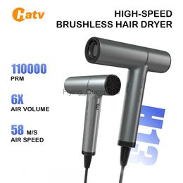 Electric Hair Dryer HATV Brushless Motor Professional Hair Dryer High Speed 110000Rpm Anion Aluminium Hair Dryers Large Air Volume Hair Care HKD230902