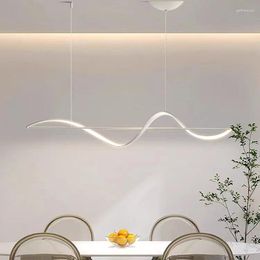 Chandeliers Minimalist Art Modern Led Chandelier Nordic Lights For Kitchen Island Dining Table Office Bar Fixtures Hanging Lamp