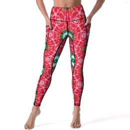 Women's Leggings Cute Dandelion Abstract Print Fitness Yoga Pants High Waist Stretch Sports Tights With Pockets Sweet Custom Leggins