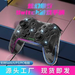 Game Controllers Joysticks 2023 RGB Wireless Controller Bluetooth For Pro PC Origina Joystick Gamepad Professional Lag-Free For Gift HKD230902