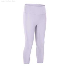 lu yoga Align lu-07 Women's Yoga Shorts Fitness Running Fake Training Casual Women's Breathable Quick-Drying Cropped Pants gym wear