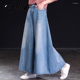 Women's Jeans Baggy Women Korean Streetwear High Waistes Blue Wide Leg Harajuku Vintage Fashion Denim Pants Autumn Drop