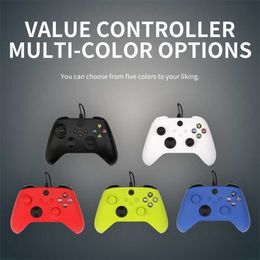 Game Controllers Joysticks Wired Joystick game controller for Xbox series X S for XSS XSX X-ONE for Xbox one pc win10 play game gamepad Replacement HKD230902