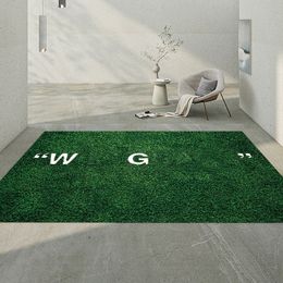 Fashion live room rug wet grass designer carpets house decorate antiskid soft fashion bedroom thicken green trendy area rug for household popular S02