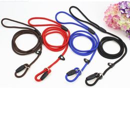 Dog Collars 1 Pcs Pet Dogs Leash Rope Nylon Adjustable Training Lead Basic Strap Traction Harness Chains