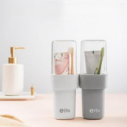 Storage Bottles Clear Toothpaste Toothbrush Holder With Wash Cup Travel Portable Multifunctional Box Protect Cover