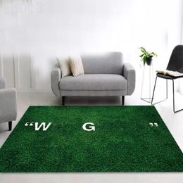 Area rug large designer wet grass carpet bedroom living room decor luxurys fashion soft bathroom floor luxury designer rugs green antiskid trendy S02