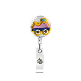 Business Card Files The Flowers Retractable Badge Reel With Alligator Clip Name Nurse Id Holder Decorative Custom Drop Delivery Oti7S