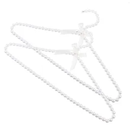 Hangers 2 Pcs Pearl Hanger Multipurpose Clothes Baby Pants Clothing Rack Closet Creative Artificial Home Use