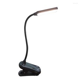 Table Lamps LED Book Light Lamp With Lights Portable Clamp USB Charging 3 Eye-Protecting Modes For Lovers