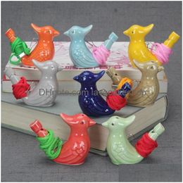 Arts And Crafts Bird Shape Whistle Waterbirds Whistles Children Gifts Ceramic Water Ocarina Kid Gift Many Styles Drop Delivery Home Ga Dhidu