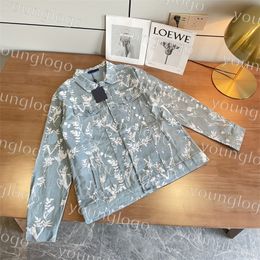 Mens Denim Jacket Classic Letter Print Jackets designer casual loose Coats luxury Vintage Shirts