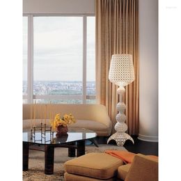 Floor Lamps Kabuki Hollow Lamp Modern Luxury LED Standing Light For Living Room Bedroom Home Decor Acrylic Corner Lighting