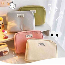 Pencil Bags Big Capacity Pencil Case Cute Pencilcase Zipper Pouch Bag Canvas Storage Bag Kids Gift Kawaii School Stationery HKD230902